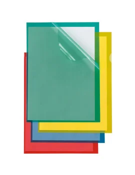 Cartellina a L Poli Colorato Sei Rota - A4 - PPL - 66232212 (Rosso Conf. 25)