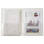 Cartellina con Tasche in PPL Poli 300 Sei Rota - 21x29,7 cm - Goffrata - 662331 (Trasparente Conf. 5)