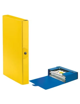 Scatola Portaprogetti Eurobox C24 Esselte - Dorso 4 - 25x35 cm - 390324090 (Giallo Conf. 5)