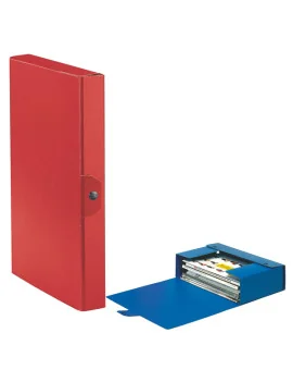 Scatola Portaprogetti Eurobox C24 Esselte - Dorso 4 - 25x35 cm - 390324160 (Rosso Conf. 5)