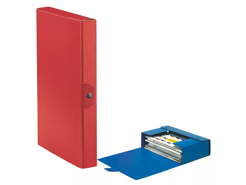 Scatola Portaprogetti Eurobox C24 Esselte - Dorso 4 - 25x35 cm - 390324160 (Rosso Conf. 5)