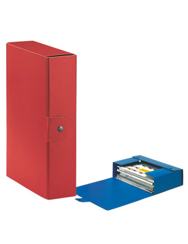 Scatola Portaprogetti Eurobox C28 Esselte - Dorso 8 - 25x35 cm - 390328160 (Rosso Conf. 5)