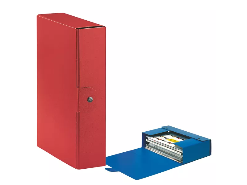 Scatola Portaprogetti Eurobox C30 Esselte - Dorso 10 - 25x35 cm - 390330160 (Rosso Conf. 5)