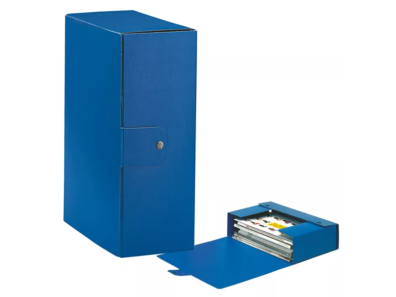 Scatola Portaprogetti Eurobox C32 Esselte - Dorso 12 - 25x35 cm - 390332050 (Blu Conf. 5)