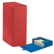 Scatola Portaprogetti Eurobox C32 Esselte - Dorso 12 - 25x35 cm - 390332160 (Rosso Conf. 5)
