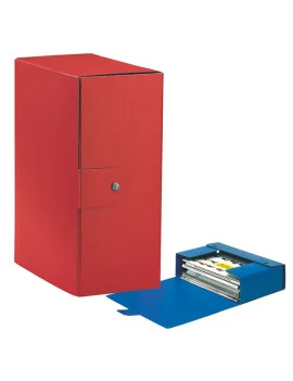 Scatola Portaprogetti Eurobox C35 Esselte - Dorso 15 - 25x35 cm - 390335160 (Rosso Conf. 5)