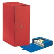 Scatola Portaprogetti Eurobox C35 Esselte - Dorso 15 - 25x35 cm - 390335160 (Rosso Conf. 5)