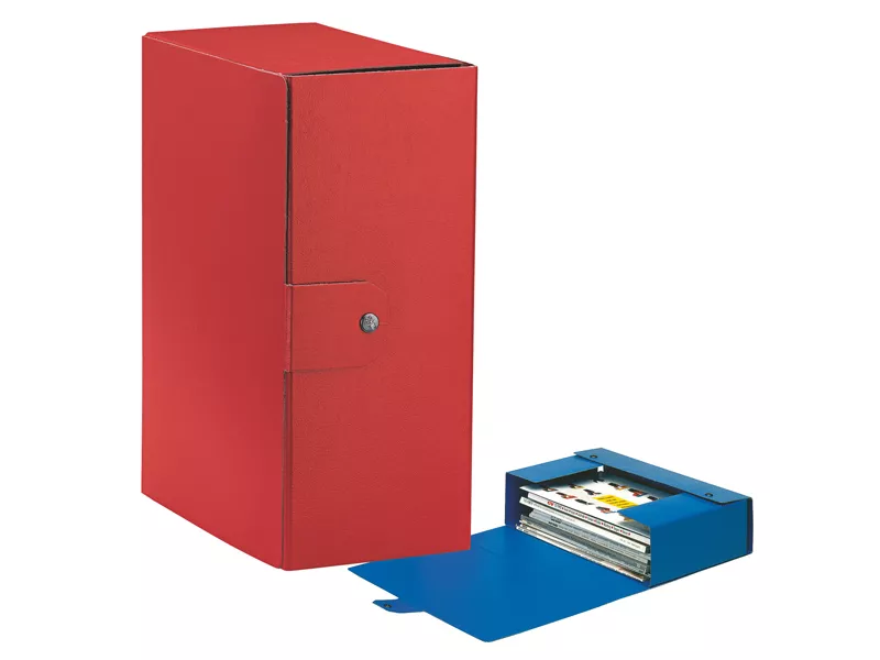 Scatola Portaprogetti Eurobox C35 Esselte - Dorso 15 - 25x35 cm - 390335160 (Rosso Conf. 5)