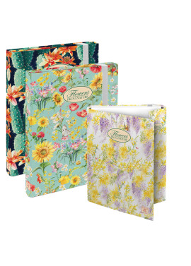 Scatola Portaprogetti Nature Flowers Pigna - Dorso 3 - 26x34 cm - 0089256D3 (Assortiti Conf. 6)