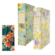 Scatola Portaprogetti Nature Flowers Pigna - Dorso 7 - 26x34 cm - 0089255D7 (Assortiti Conf. 3)