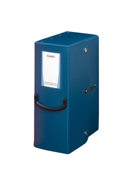 Scatola Progetto con Maniglia Pick Up Fellowes - Dorso 12 - 25x35 cm - 40270 (Blu Navy)