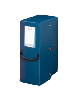 Scatola Progetto con Maniglia Pick Up Fellowes - Dorso 20 - 25x35 cm - 40274 (Blu Navy)