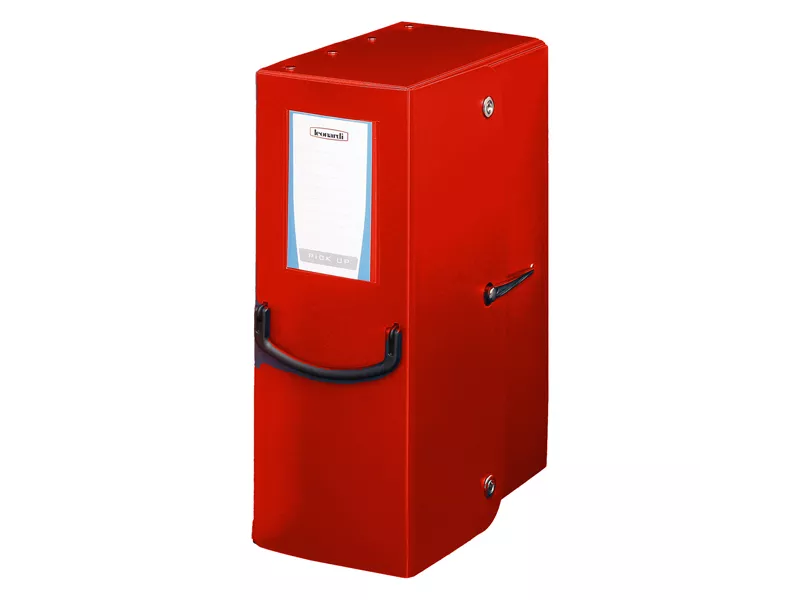 Scatola Progetto con Maniglia Pick Up Fellowes - Dorso 12 - 25x35 cm - 40271 (Rosso)
