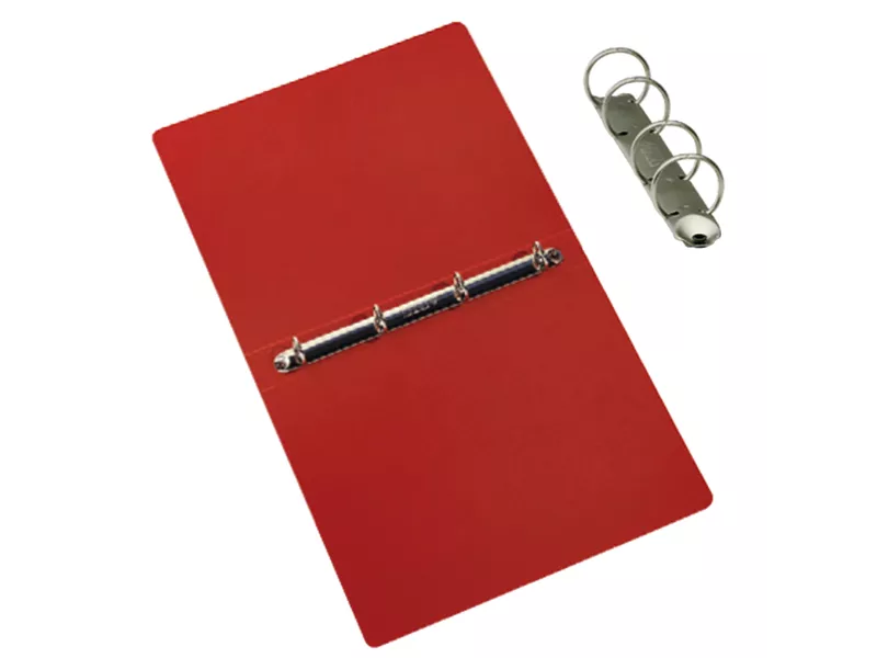 Raccoglitore Cartiere del Garda - A4 Maxi - 4 Anelli Tondi 25 mm - Dorso 3 cm - CG0392PBXXXAC02 (Rosso Conf. 5)