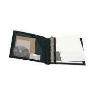 Raccoglitore Exabinder Exactive Green Filing Exacompta - 29x32 cm - 4 Anelli a D 30 mm - 51234E (Nero)