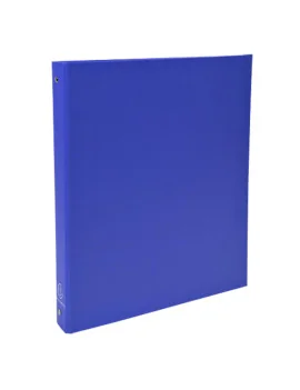 Raccoglitore Foderato in PPL Exacompta - 26x32 cm - 4 Anelli Tondi 30 mm - 51372E (Blu Conf. 20)