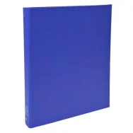 Raccoglitore Foderato in PPL Exacompta - 26x32 cm - 4 Anelli Tondi 30 mm - 51372E (Blu Conf. 20)
