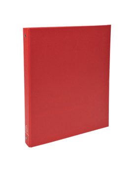 Raccoglitore Foderato in PPL Exacompta - 26x32 cm - 4 Anelli Tondi 30 mm - 51375E (Rosso Conf. 20)