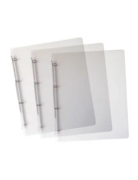 Raccoglitore in PPL Lumina Favorit - A4 - 4 Anelli Tondi 15 mm - 400083622 (Trasparente)