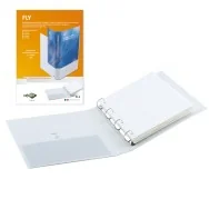 Raccoglitore Personalizzabile Fly Sei Rota - A4 - 4 Anelli a Q 65 mm - 36657501 (Bianco)