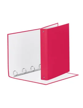 Raccoglitore Meeting Esselte - A4 Maxi - 4 Anelli Tondi 30 mm - Dorso 4 - 395792900 (Rosa)