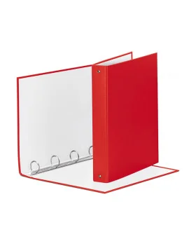 Raccoglitore Meeting Esselte - A4 Maxi - 4 Anelli Tondi 30 mm - Dorso 4 - 395792920 (Rosso Vivida)