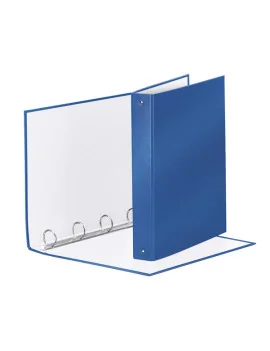 Raccoglitore Meeting Esselte - A4 Maxi - 4 Anelli Tondi 30 mm - Dorso 4 - 395792960 (Blu Metallizzato)