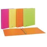 Raccoglitore Neon Favorit - A4 - 4 Anelli Tondi 15 mm - Dorso 3 cm - 400090369 (Assortiti Fluorescenti Conf. 10)