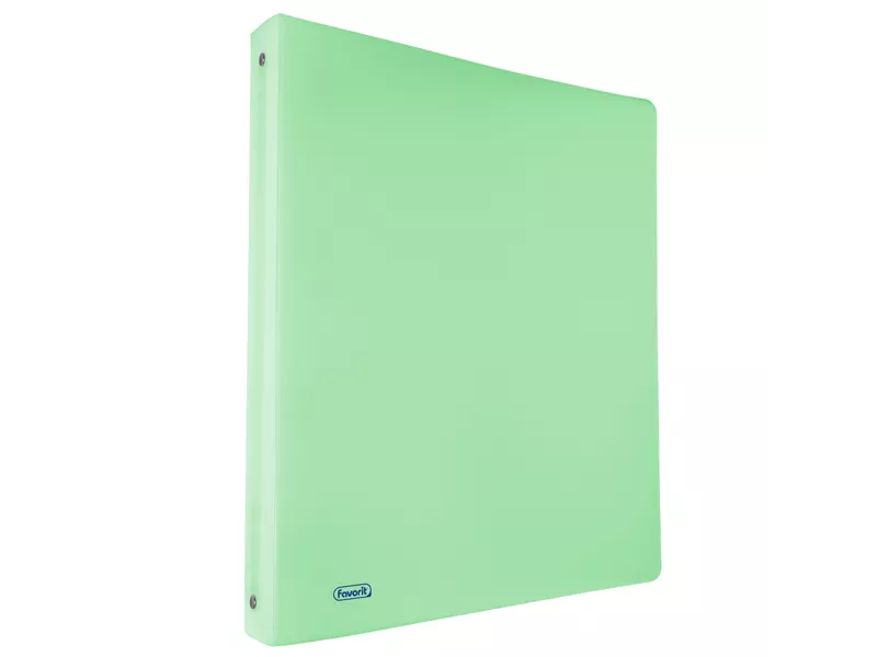 Raccoglitore Pastel Favorit - A4 - 4 Anelli Tondi 15 mm - Dorso 1,5 cm - 400116638 (Verde)