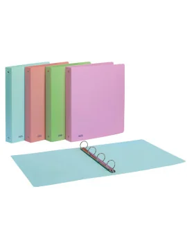 Raccoglitore Pastel Favorit - A4 - 4 Anelli Tondi 15 mm - Dorso 1,5 cm - 400115584 (Assortiti Conf. 20)