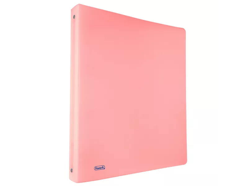 Raccoglitore Pastel Favorit - A4 - 4 Anelli Tondi 30 mm - Dorso 3 cm - 400116642 (Rosa)