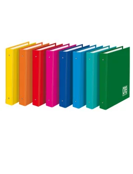 Raccoglitore One Color Blasetti - 26x32 cm - 4 Anelli Tondi 30 mm - Dorso 4 - 2400 (Assortiti Conf. 6)