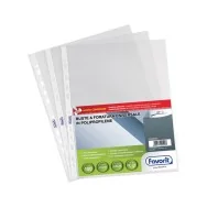 Busta a Perforazione Universale Favorit Air - 22x30 cm - Liscia Basso Spessore - 100460053 (Trasparente Conf. 100)