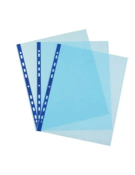 Busta a Perforazione Universale Favorit Art - 22x30 cm - Liscia Alto Spessore - 22x30 cm - 100206797 (Azzurro Conf. 25)