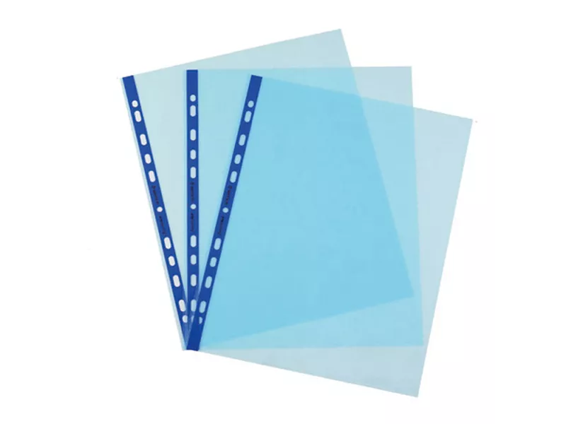 Busta a Perforazione Universale Favorit Art - 22x30 cm - Liscia Alto Spessore - 22x30 cm - 100206797 (Azzurro Conf. 25)