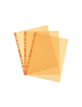 Busta a Perforazione Universale Favorit Art - 22x30 cm - Liscia Alto Spessore - 22x30 cm - 100206798 (Arancio Conf. 25)