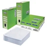 Busta a Perforazione Universale Linear Favorit - 22x30 cm - Liscia Medio Spessore - 400052719 (Trasparente Conf. 500)