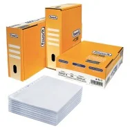 Busta a Perforazione Universale Linear Favorit - 22x30 cm - Goffrata Medio Spessore - 400052718 (Trasparente Conf. 500)