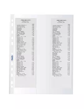 Busta a Perforazione Universale Porta Scontrini Favorit - 22x30 cm - 4 Posti - 400141970 (Trasparente Conf. 10)