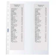 Busta a Perforazione Universale Porta Scontrini Favorit - 22x30 cm - 4 Posti - 400141970 (Trasparente Conf. 10)