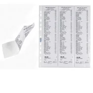 Busta a Perforazione Universale Porta Scontrini Favorit - 22x30 cm - 6 Posti - 100460079 (Trasparente Conf. 10)