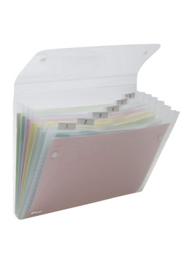 Archiviatore a Soffietto Ice Rexel - 6 Tasche - 2102033 (Bianco)
