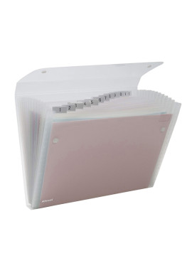 Archiviatore a Soffietto Ice Rexel - 13 Tasche - 2102035 (Bianco)