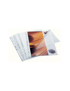Busta a L con Perforazione Universale Superior Favorit - 22x30 cm - Goffrata Alto Spessore - 100460074 (Trasparente Conf. 50)