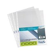 Busta a Perforazione Universale Air-Special Favorit - 21x29,7 cm - Superior Liscia - 100460025 (Trasparente Conf. 50)
