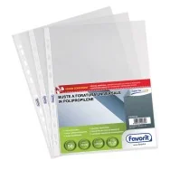 Busta a Perforazione Universale Air-Special Favorit - 22x30 cm - Liscia Alto Spessore - 100460120 (Trasparente Conf. 50)