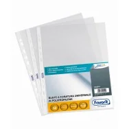 Busta a Perforazione Universale Air-Special Favorit - 23x33 cm - Goffrata Medio Spessore - 100460066 (Trasparente Conf. 50)
