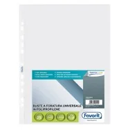 Busta a Perforazione Universale Air-Special Favorit - 23x33 cm - Liscia Alto Spessore - 100460065 (Trasparente Conf. 25)