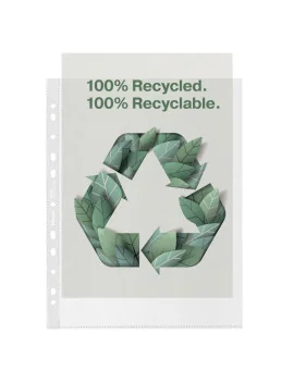 Busta a Perforazione Universale Copy Safe Esselte Deluxe - Riciclata - 22x30 cm - 627504 (Trasparente Conf. 50)