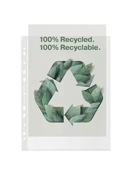 Busta a Perforazione Universale Copy Safe Esselte - Riciclata - 22x30 cm - 627502 (Trasparente Conf. 50)